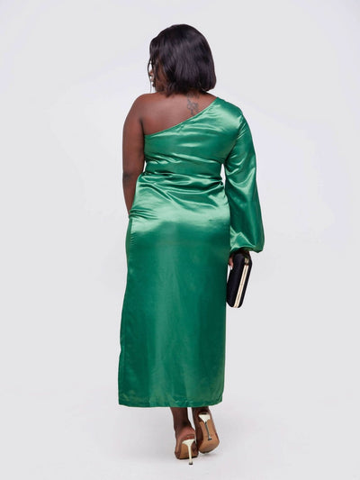 Hekaya Nea Midi Dress - Emarald - Shopzetu