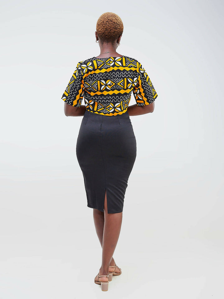 Da'joy Fashions Athena Pencil Skirt - Black - Shopzetu