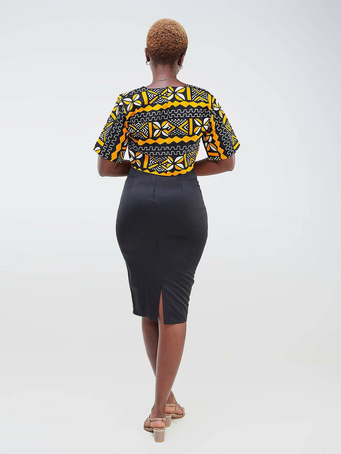 Da'joy Fashions Athena Pencil Skirt - Black - Shopzetu