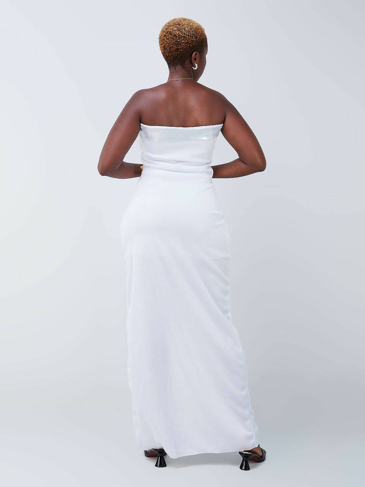 Da'joy Fashions Aphrodite Maxi Dress - White - Shopzetu