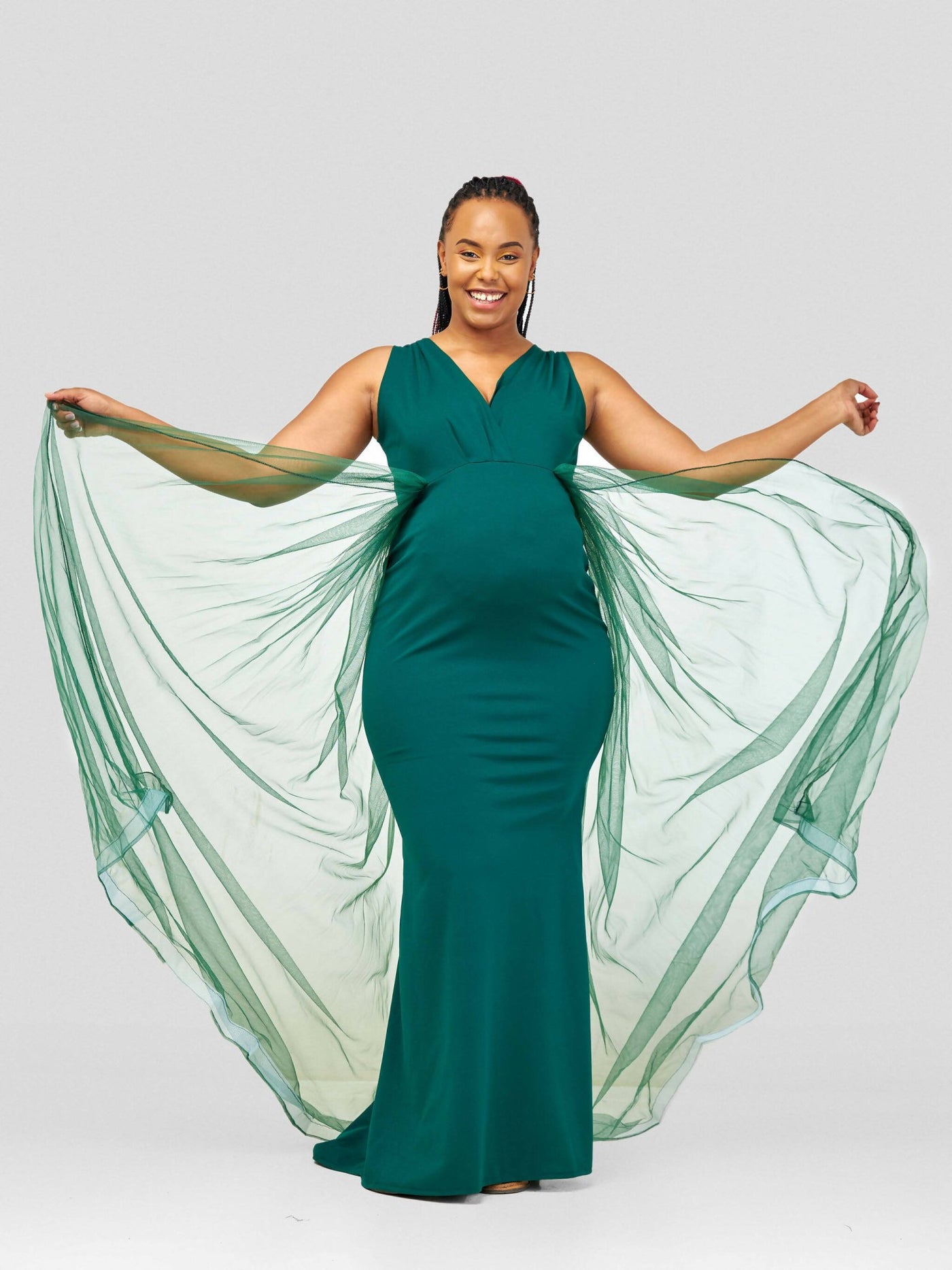 Vintlyne Jojo Dress - Emerald Green - Shopzetu