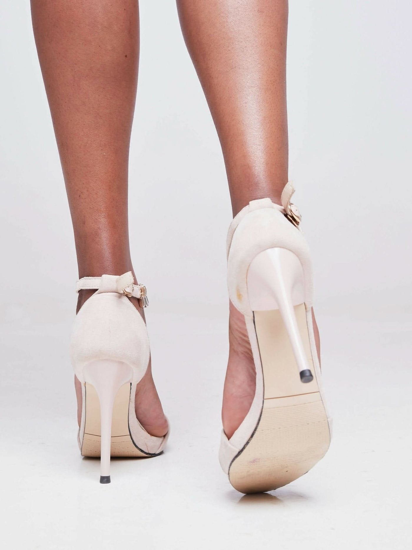Zola Golden Nude High Heels - Pink - Shopzetu