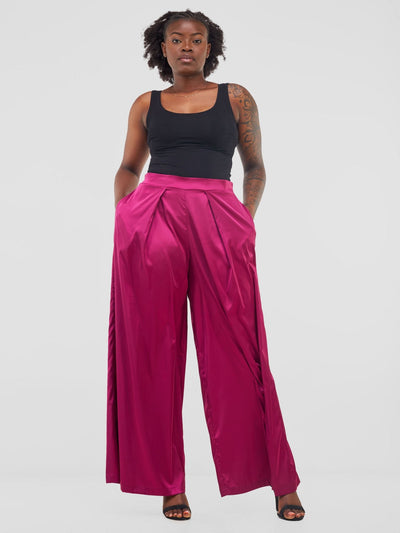 Vivo Sanyu Pleated Pants - Purple - Shopzetu