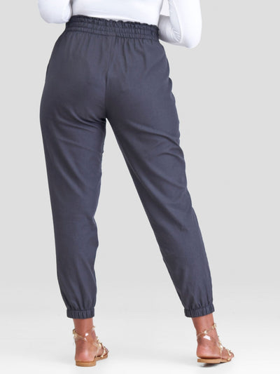 Safari Kikoy Joggers - Black - Shopzetu