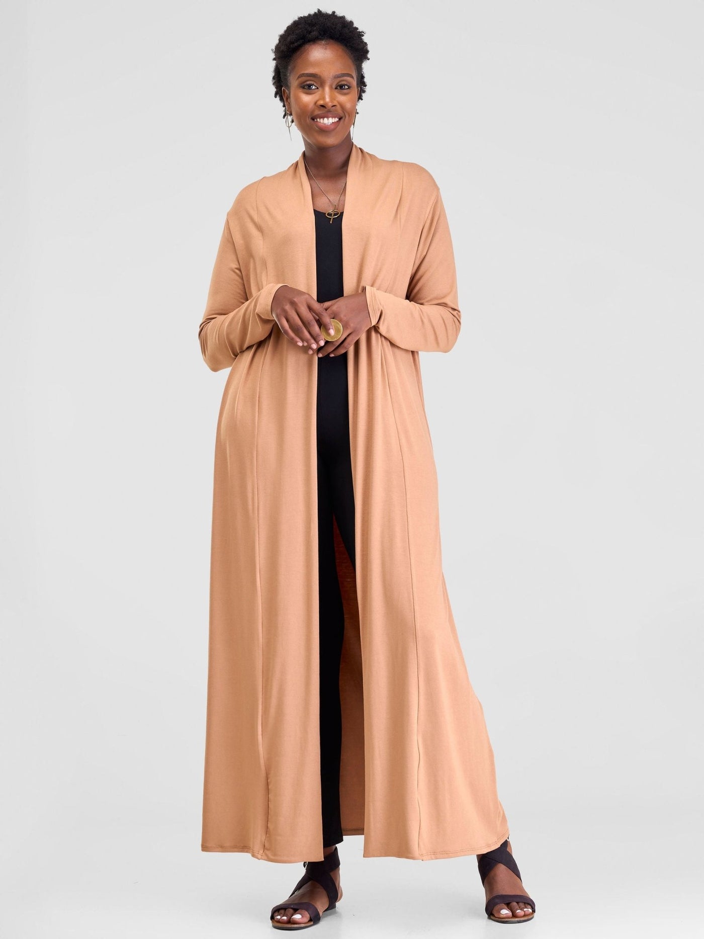 Vivo Extra Long May Jersey Waterfall - Taupe - Shopzetu