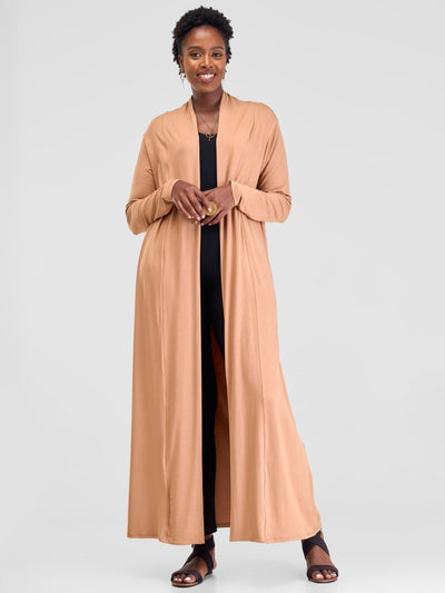 Vivo Extra Long May Jersey Waterfall - Taupe - Shopzetu