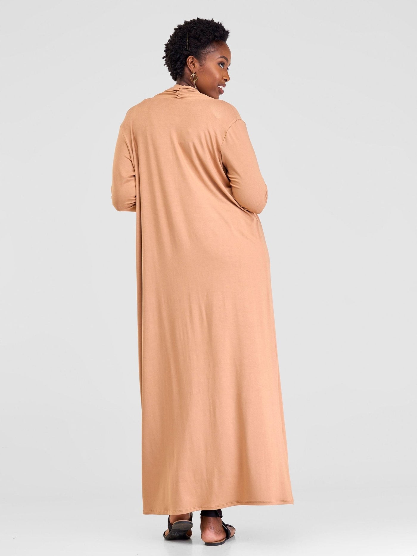 Vivo Extra Long May Jersey Waterfall - Taupe - Shopzetu