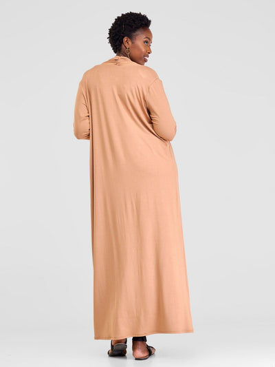 Vivo Extra Long May Jersey Waterfall - Taupe - Shopzetu