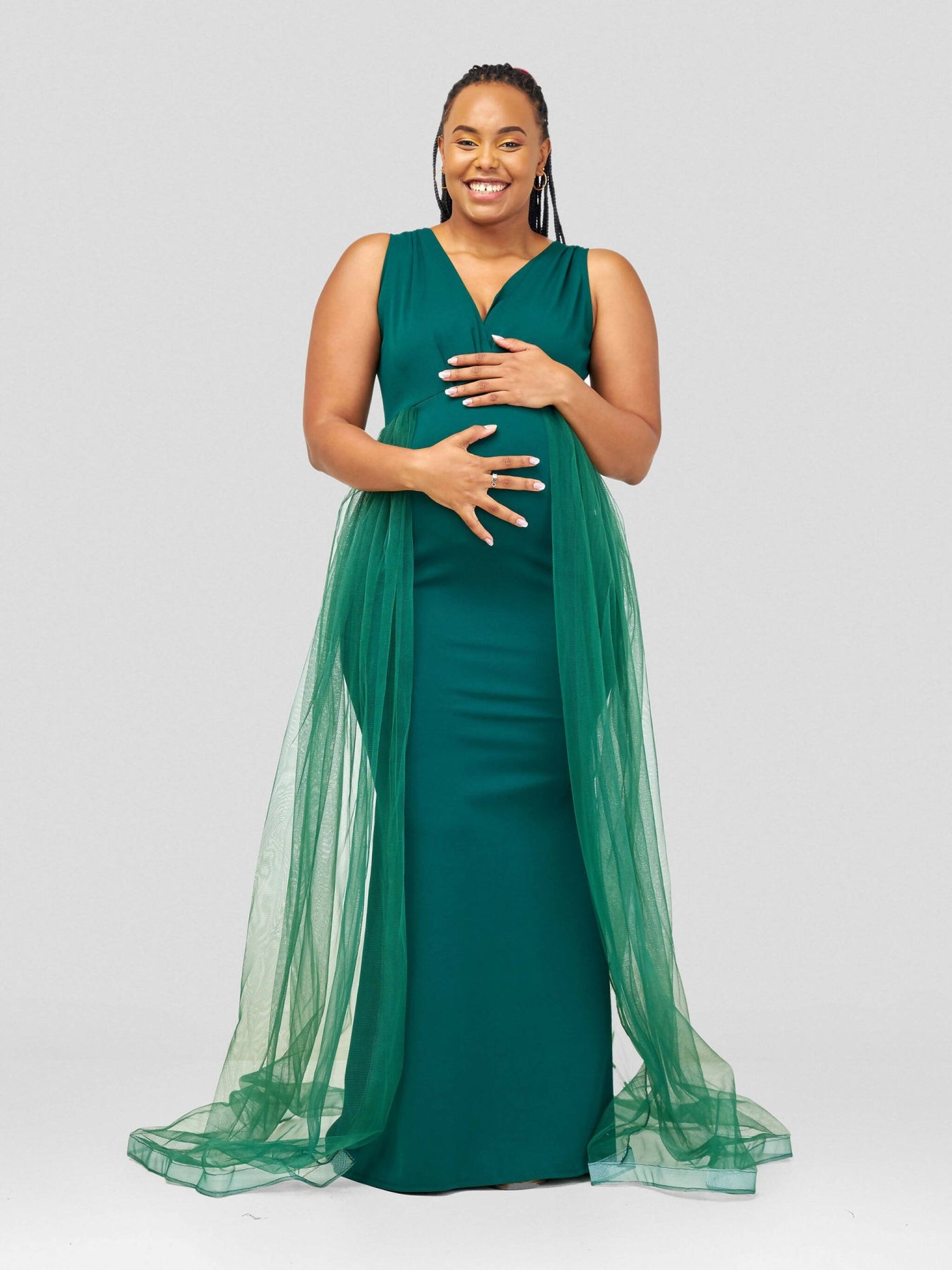 Vintlyne Jojo Dress - Emerald Green - Shopzetu