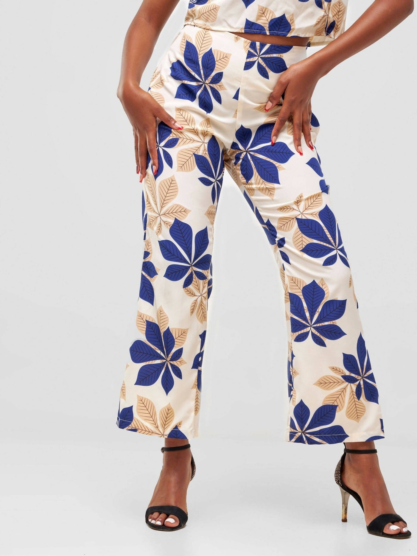 Timyt Urban Wear Formal Pallazo Pants - Floral - Shopzetu