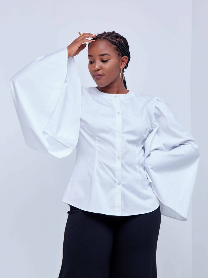 Izulu Rokka Top - White - Shopzetu