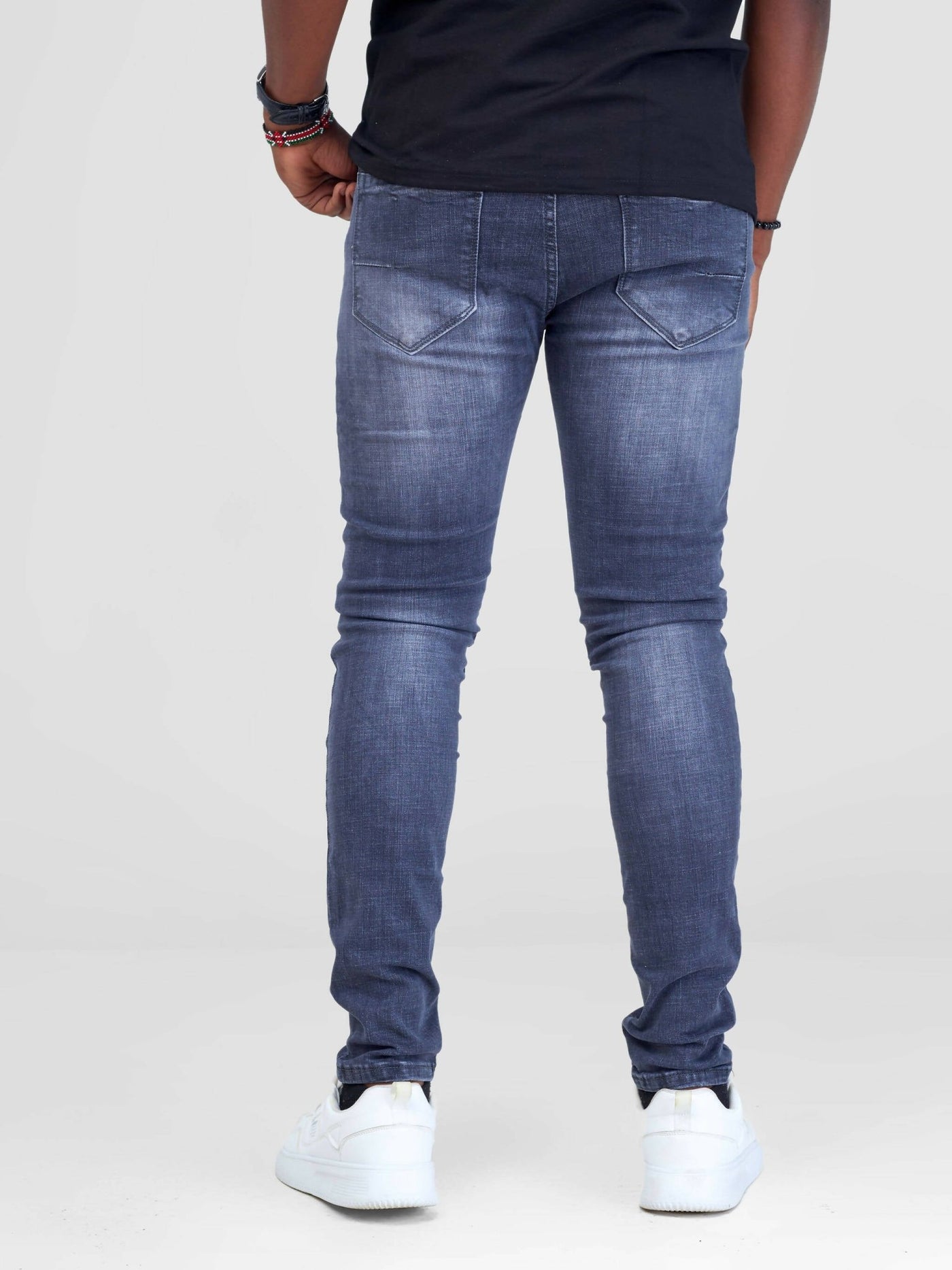 Stylish Sisters Mens Plain Jeans - Grey - Shopzetu