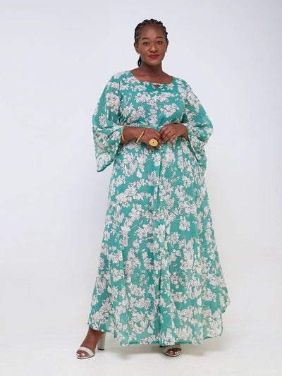 Dewuor Calming Dress - Teal - Shopzetu