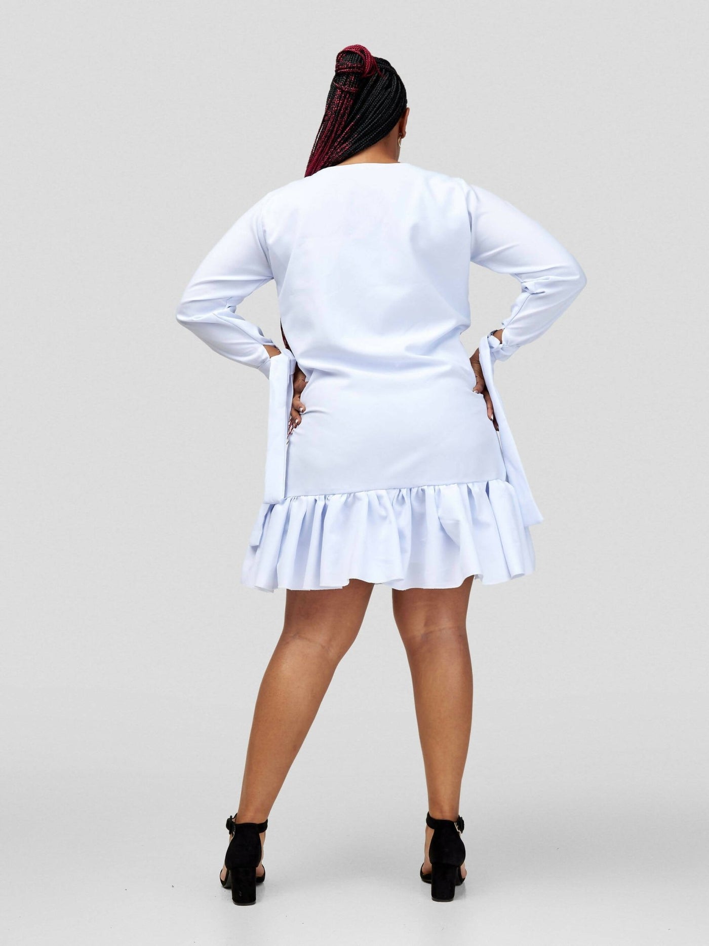 Vintlyne Shira Shift Dress - White - Shopzetu