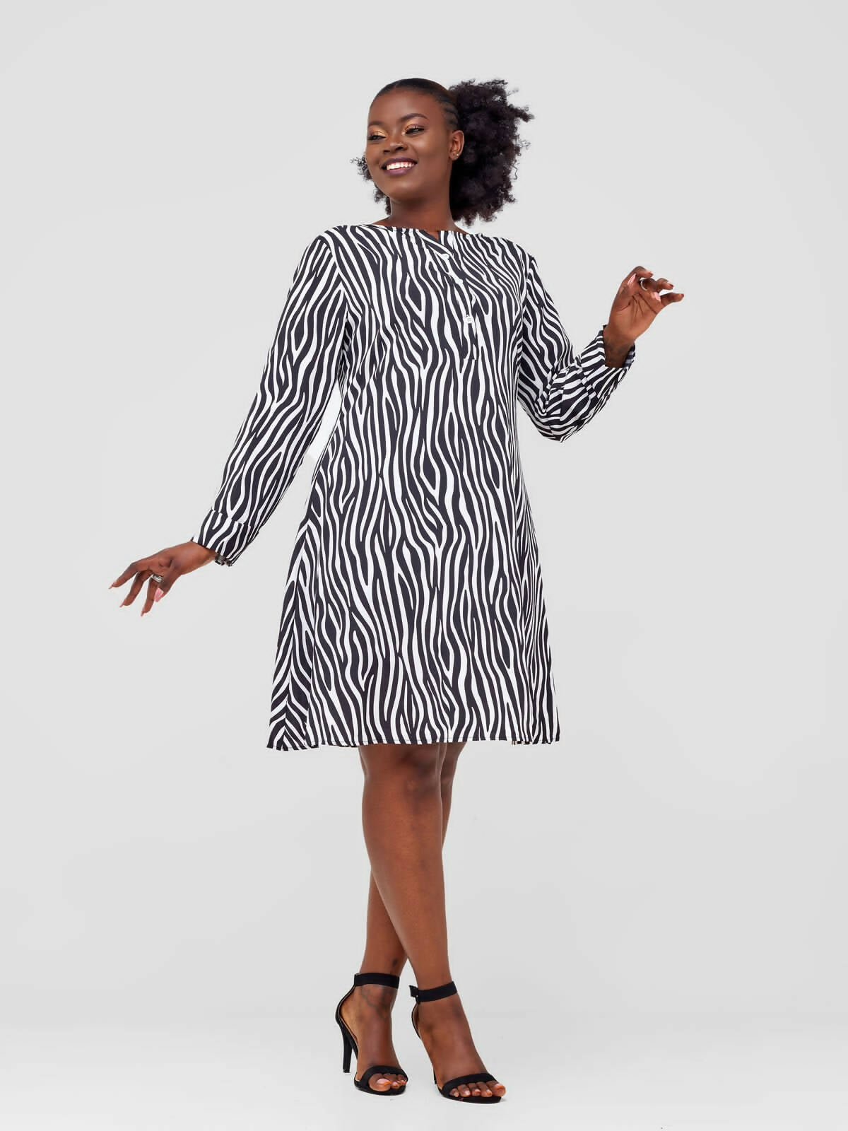 StylishSisters Dress - Black / White - Shopzetu