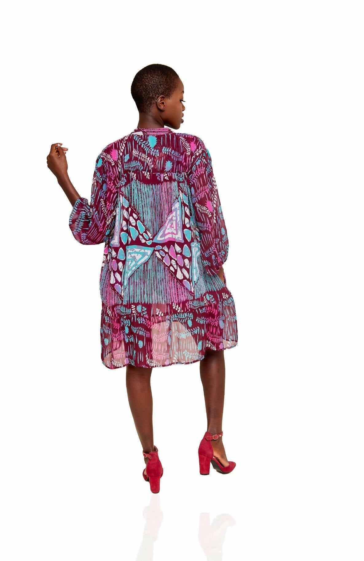 Zoe Qu'an Doll Dress - Burgundy - Shopzetu