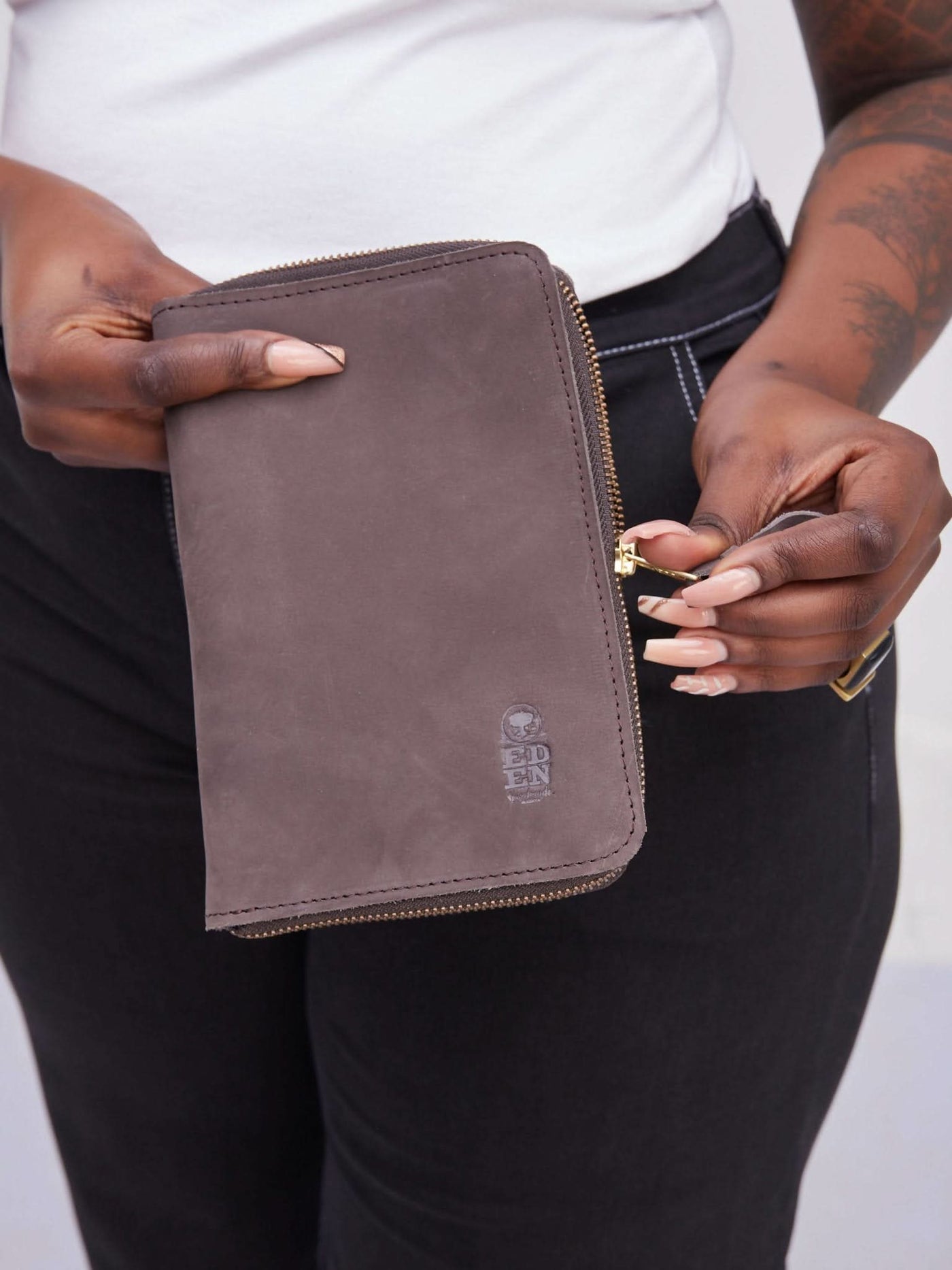 Eden Leather Travel Wallet - Mocca - Shop Zetu Kenya
