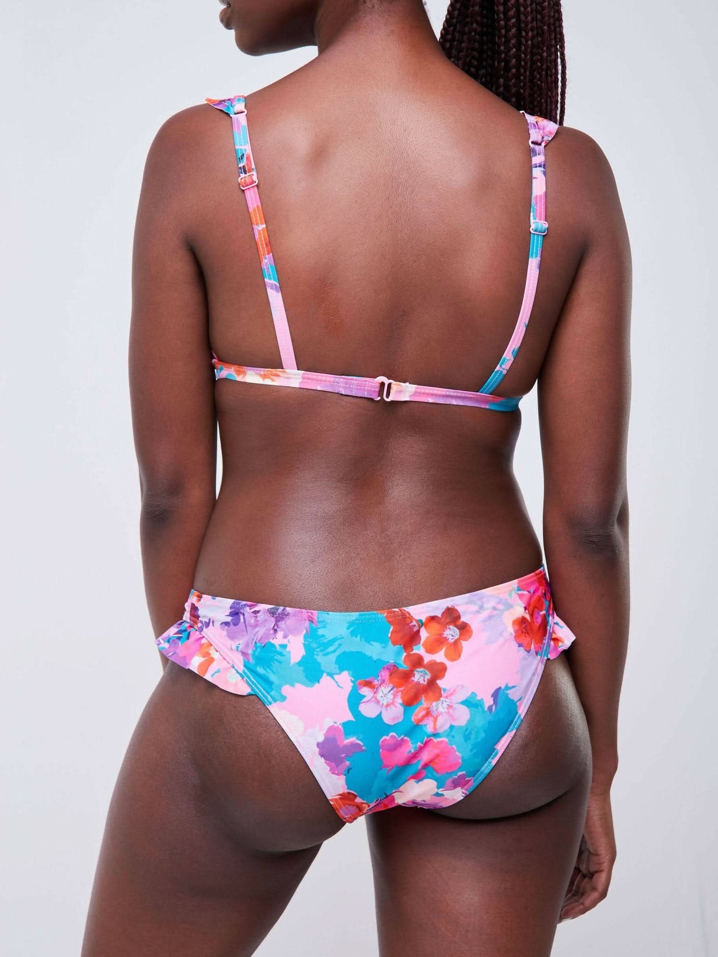 Zola Floral Bikini - Pink - Shopzetu