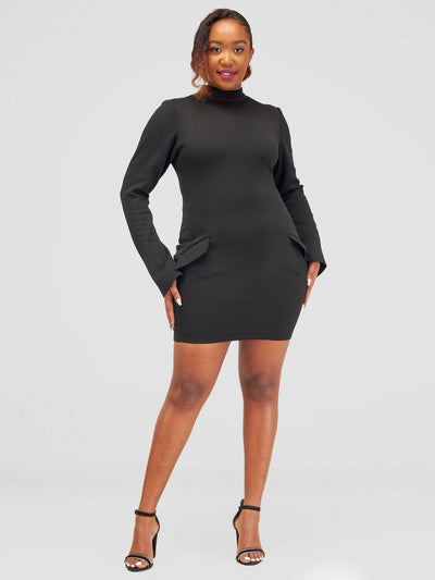 Izulu Kinyua Mini Dress - Black - Shopzetu