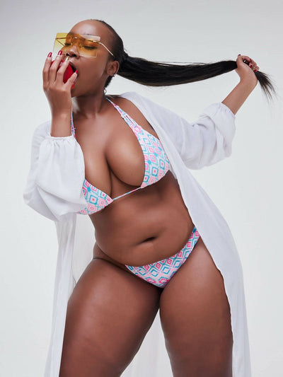 Zola Aztec Bikini - Blue - Shopzetu