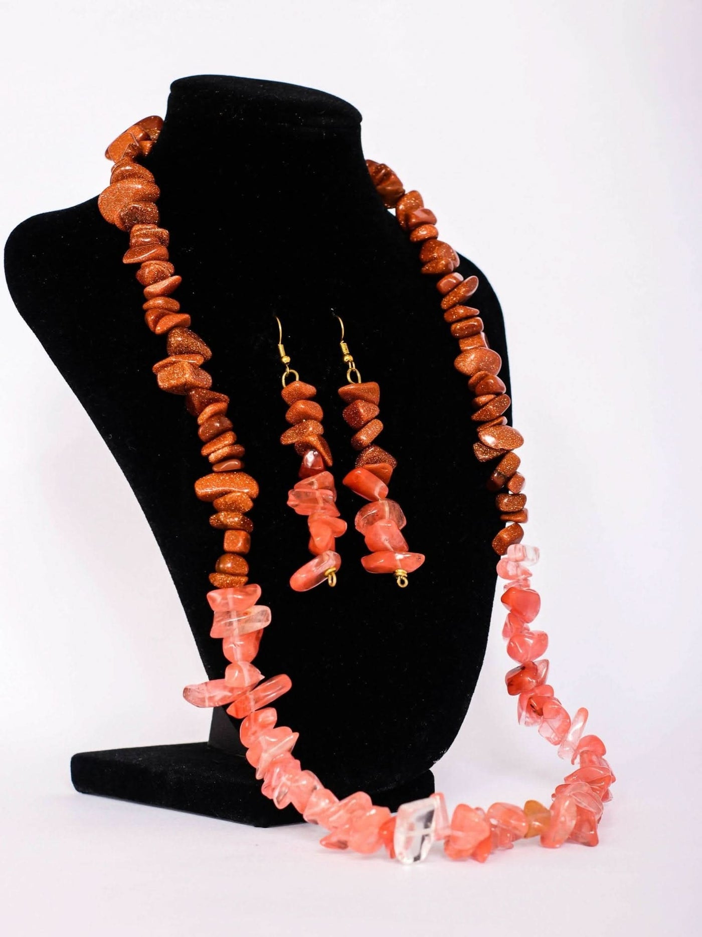 Klewisia Closet Ceramic Necklace Beads Jewellery - Pink - Shopzetu