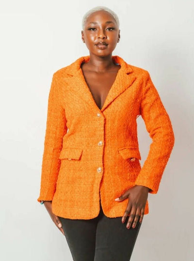 SZD Amber Blazer - Orange - Shopzetu