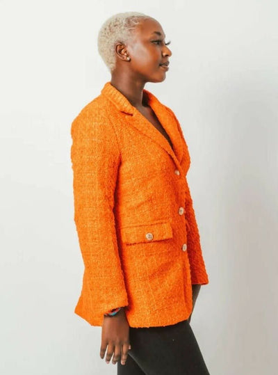 SZD Amber Blazer - Orange - Shopzetu