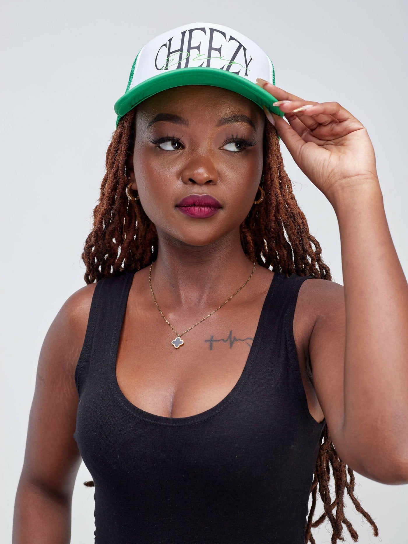 Cheezydrip Trucker Hat - Green - Shopzetu