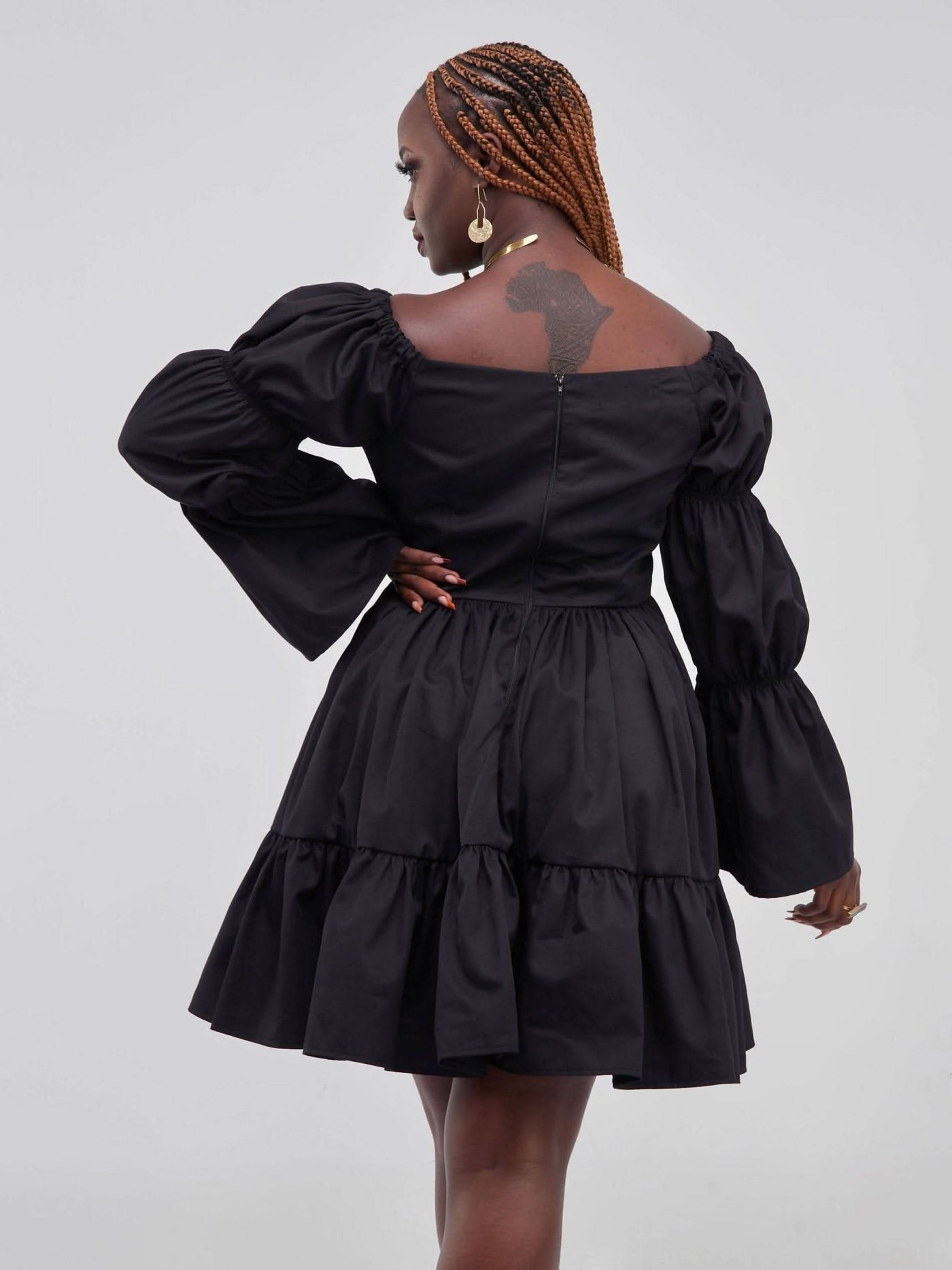 Izulu Mukutan Dress - Black - Shop Zetu Kenya