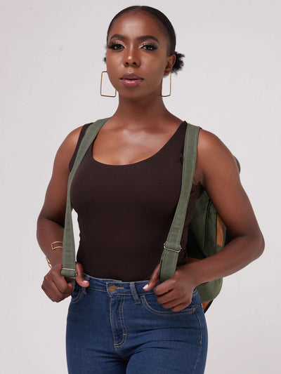 Jeilo Leather Monkey Bag - Hunters Green - Shop Zetu Kenya