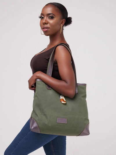 Jeilo Mutheu Bag - Hunters Green - Shop Zetu Kenya