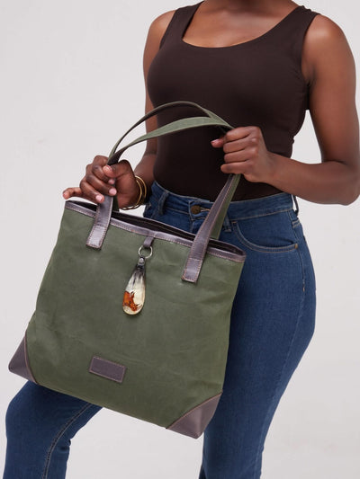 Jeilo Mutheu Bag - Hunters Green - Shop Zetu Kenya