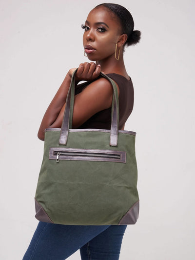 Jeilo Mutheu Bag - Hunters Green - Shop Zetu Kenya
