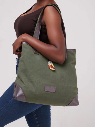 Jeilo Mutheu Bag - Hunters Green - Shop Zetu Kenya