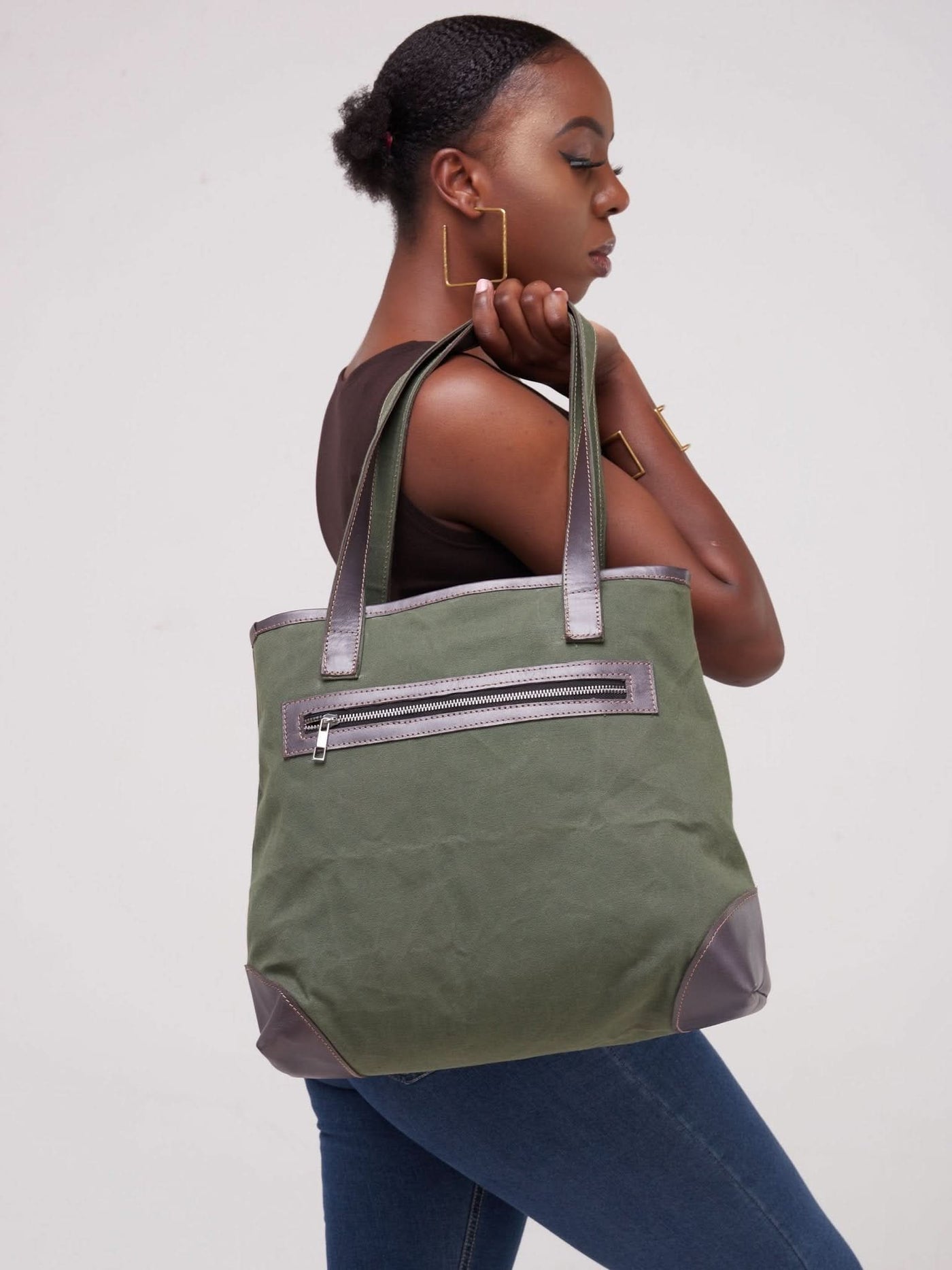 Jeilo Mutheu Bag - Hunters Green - Shop Zetu Kenya