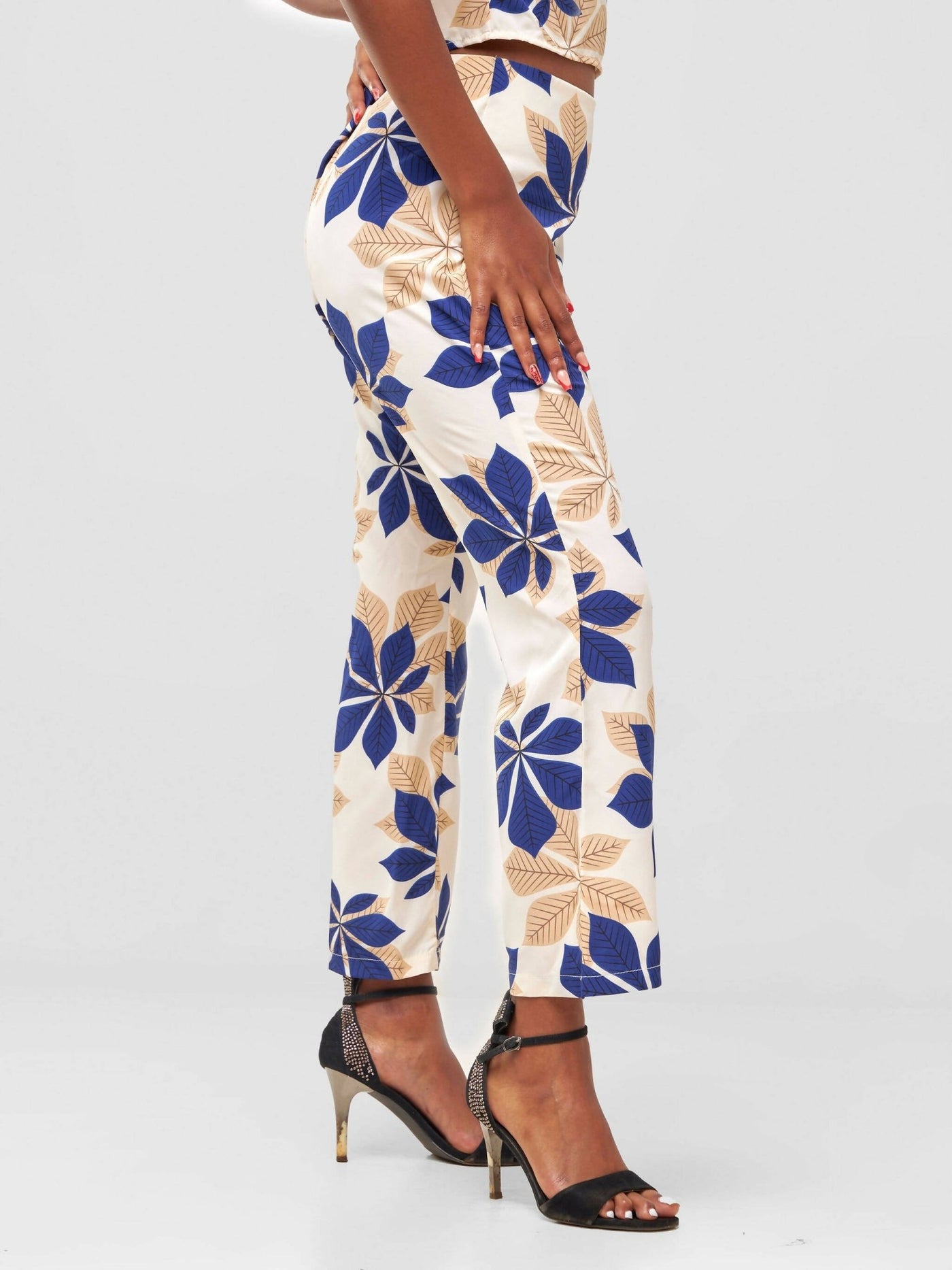 Timyt Urban Wear Formal Pallazo Pants - Floral - Shopzetu