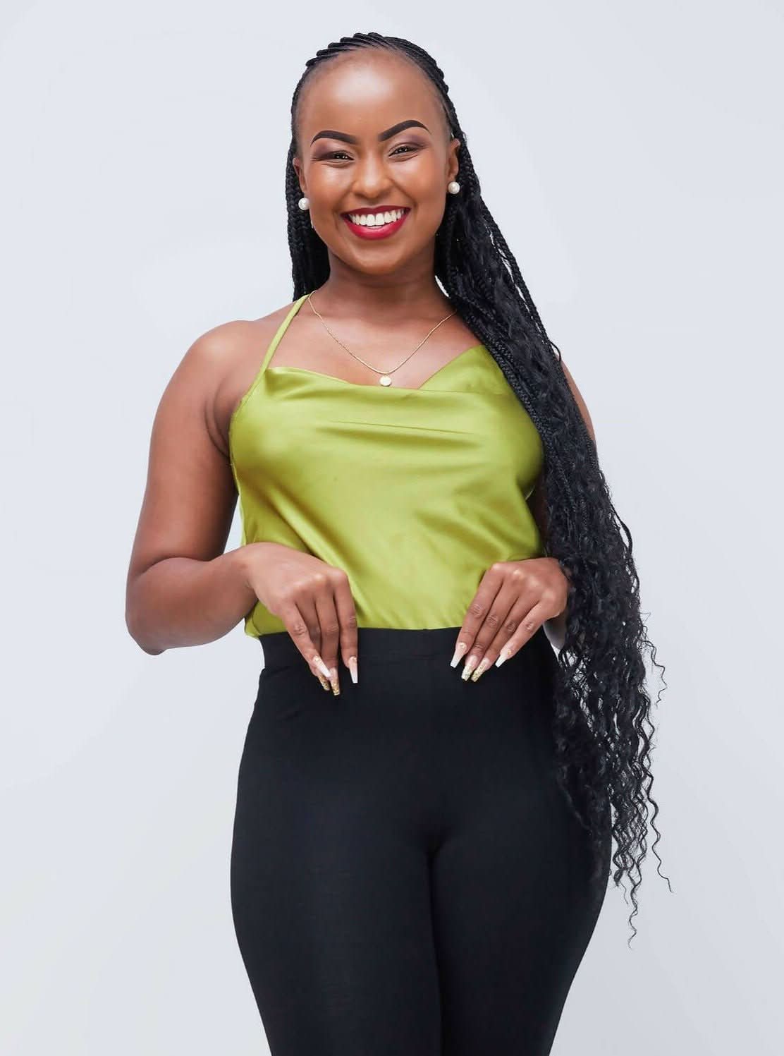 Signature The Brand One Shoulder Satin Bodysuit - Green - Shopzetu