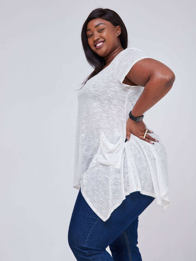 Lamazi Collections Cotton Top - White - Shop Zetu Kenya
