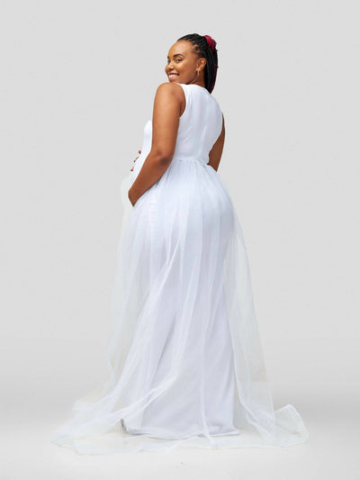 Vintlyne Jojo Dress - White - Shopzetu