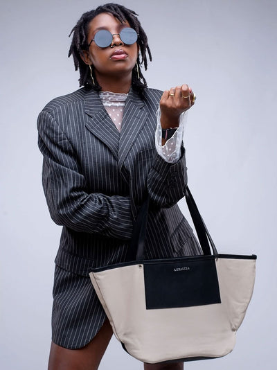 Luxaltra Tsavo Tote - Beige - Shopzetu