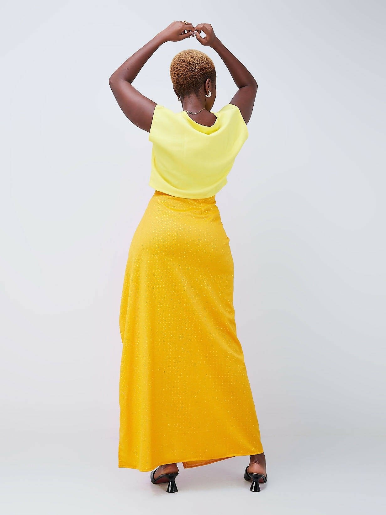 Da'joy Fashions Adonis Maxi Skirt - Mustard - Shopzetu