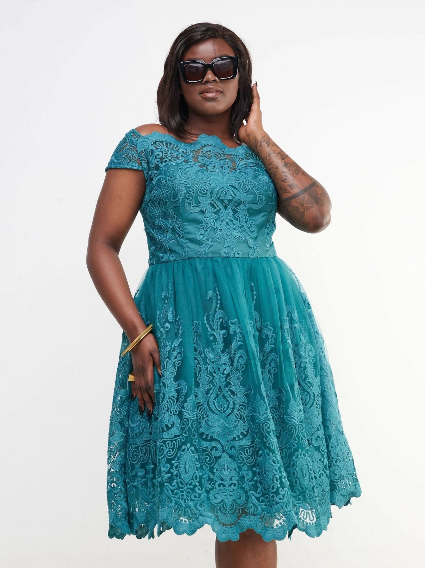 The Fashion Frenzy Chichi Dress - Green - Shopzetu