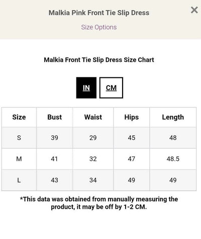 WSC Pambo Nalani Malkia Front Tie Slip Dress - Pink - Shopzetu