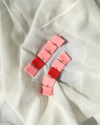 Nibui Ola Earrings Pink - Shop Zetu Kenya