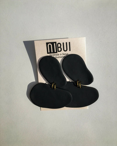 Nibui Tawi Earrings Black - Shop Zetu Kenya