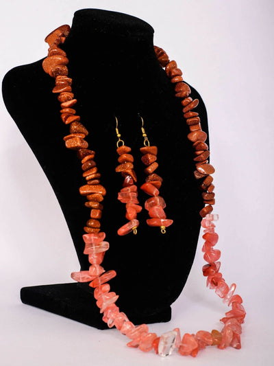 Klewisia Closet Ceramic Necklace Beads Jewellery - Pink - Shopzetu
