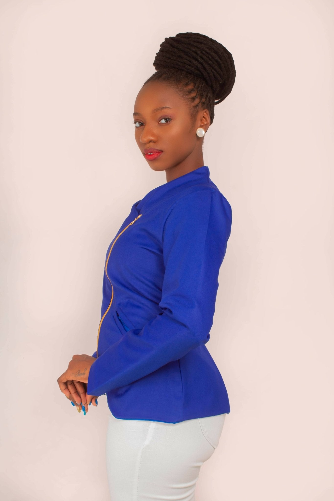 Da'joy Fashions Anubis Coat - Blue - Shopzetu