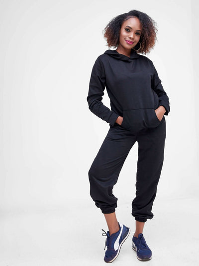 The Fashion Frenzy Track Suit - Black - Shopzetu