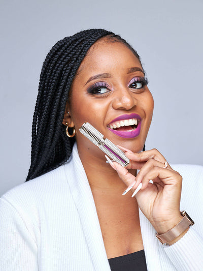 Glamour Queen Say My Name Lipstick- Purple - Shopzetu