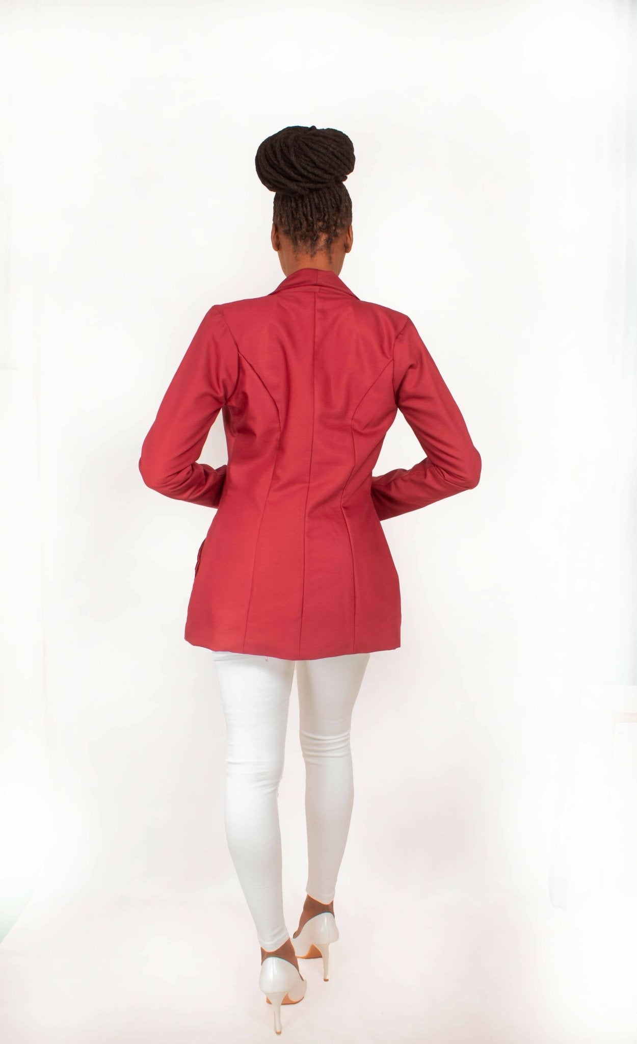 Da'joy Fashions Horus Coat - Maroon - Shopzetu